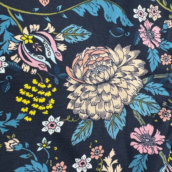 LOFT Ann Taylor The Riviera Short Floral Print Navy Pink Casual Shorts - 10 - Picture 5 of 6